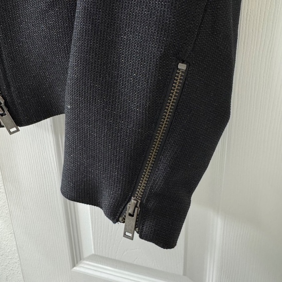 Banana Republic Black Moto Jacket - Size 14 - Picture 5 of 6